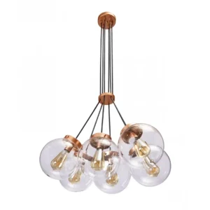 LUSTRE VINTAGE 6 LÂMPADAS