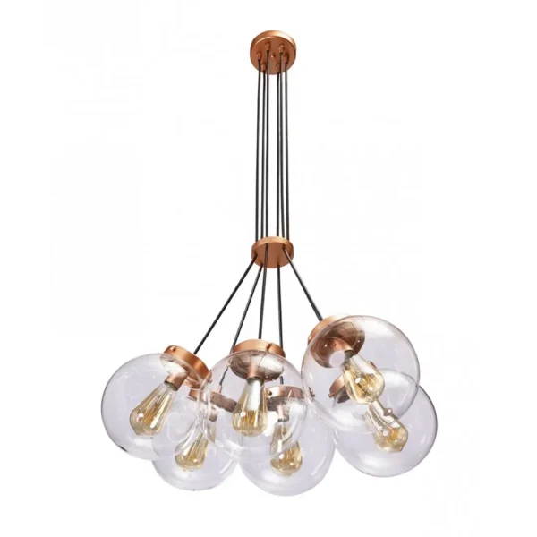 LUSTRE VINTAGE 6 LÂMPADAS